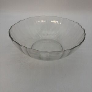Arcoroc USA Clear Glass 9 Inch Diameter Serving Bowl (Very Good)